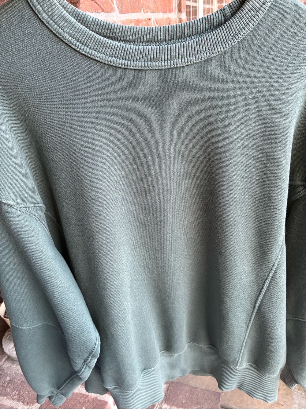 aerie Sage Green Crewneck Sweatshirt